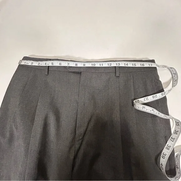 Jos. A. Bank Signature Collection Charcoal Gray Dress Pants - Picture 7 of 11